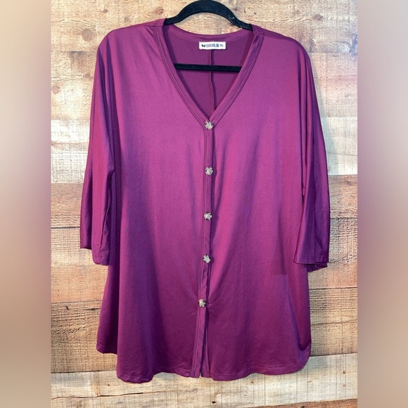 DoublJu soft button down shirt - Picture 1 of 3